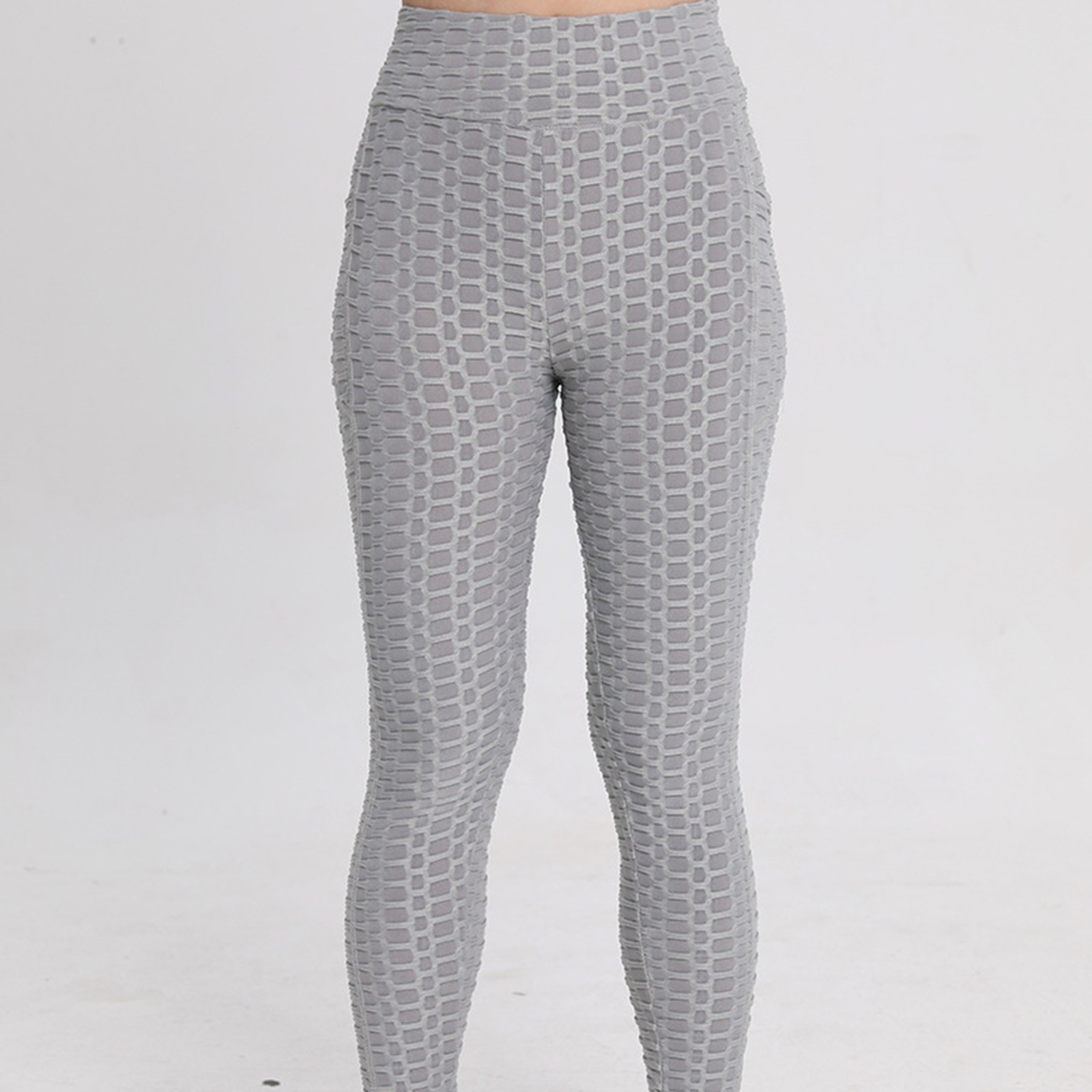 thumbnail image 5 of Pantalones de yoga de cintura alta para mujer: realzan los glúteos, leggings con bolsillos, tejido elástico, ideales para fitness/casual, tallas S-XXL, 5 of 6